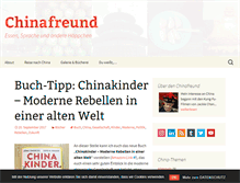Tablet Screenshot of chinafreund.de
